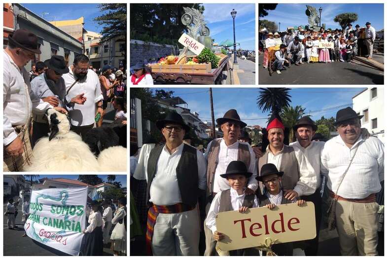 Telde  estuvo presente este sábado en la romería ofrenda a la Virgen del Pino (Foto TA)